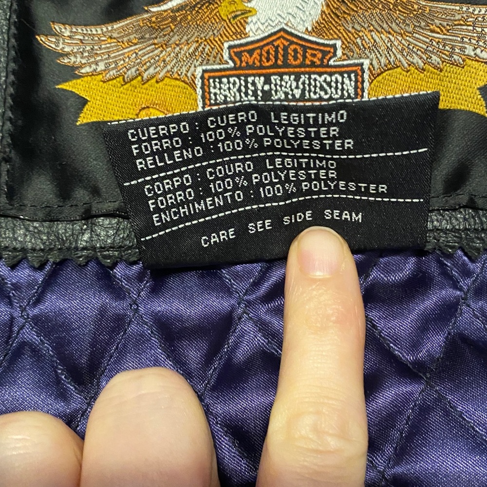 Harley-Davison motor clothes An American Legend leather jacket - Picture 4 of 16